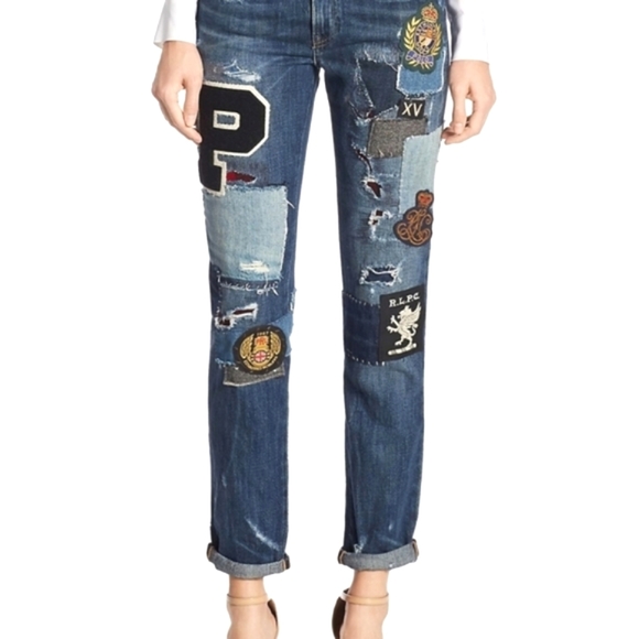 Polo Ralph Lauren Denim - Polo Ralph Lauren straight leg boyfriend Distressed preppy RARE❤️Back to school❤